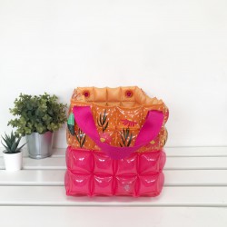 Basket Square Shape-L-Daisy Red