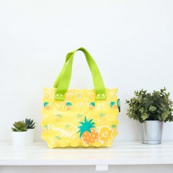 Hand Carry Bag-S with Pocket-Pineapple Fruity