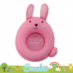 Little Rabbit Coaster-Pink