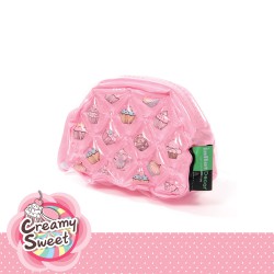 ฺBeauty Bag Semi Round Shape-Creamy Sweet Cupcake