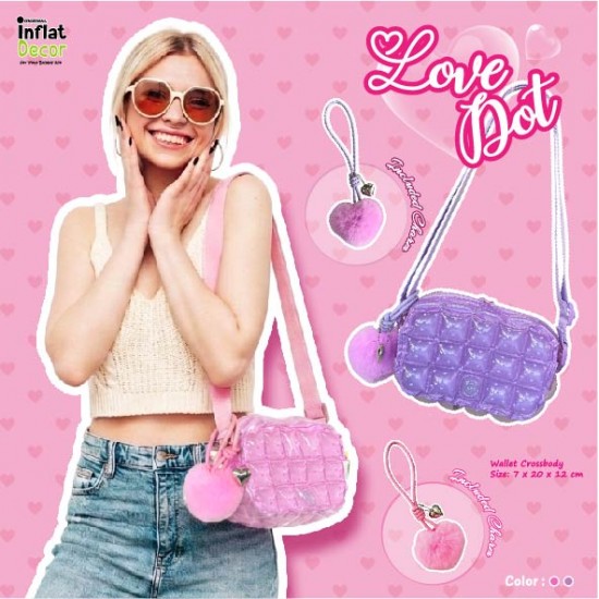 Wallet Crossbody-Love Dot