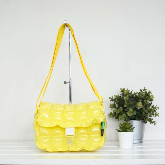 Tote Bag Postman-S-Neon-Sour Yellow