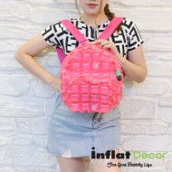 Backpack Oval Shape-S-Neon-Hot Pink