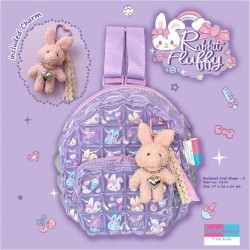 Backpack Oval Shape - S - Rabbit Fluffy