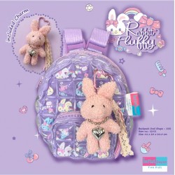Backpack Oval Shape - XXS-Rabbit Fluffy
