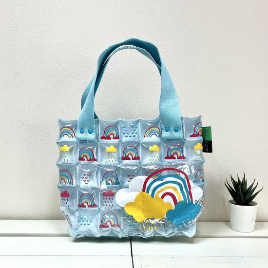 Hand Carry Bag-S-With Pocket  Rainbows