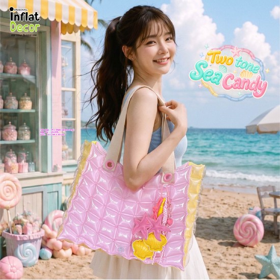 Tote Bag  M Slope Sery-Sea Candy