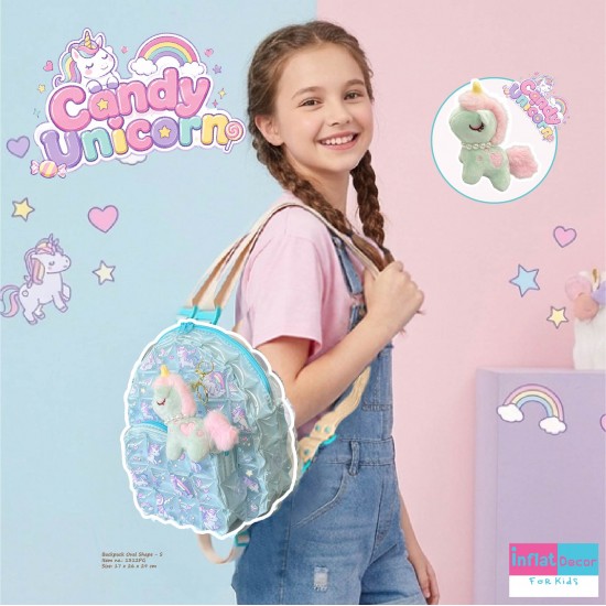 Backpack Square Shape - S - Candy Unicorn