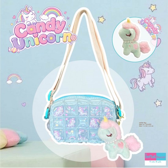 Wallet Crossbody-Candy Unicorn