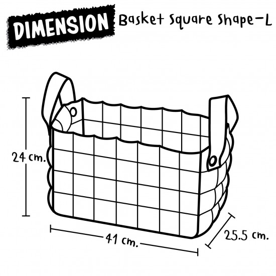 Basket square shape- L -KT Popcorn Basket square shape- L -KT Popcorn