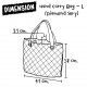 Hand Carry Bag-L (Daimond Sery) - Two Tones-BP+LP